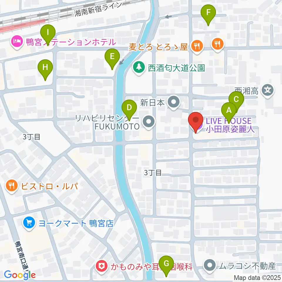 小田原姿麗人周辺の駐車場・コインパーキング一覧地図