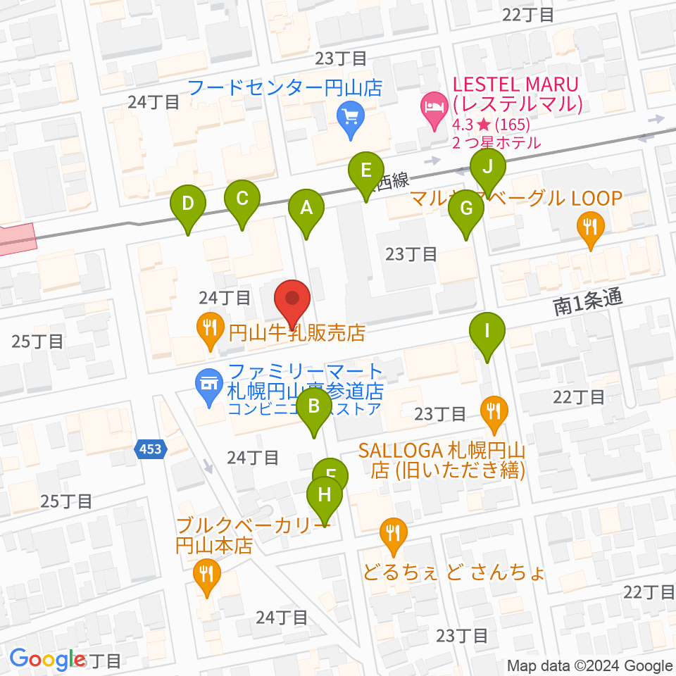 札幌リボルバー909周辺の駐車場・コインパーキング一覧地図