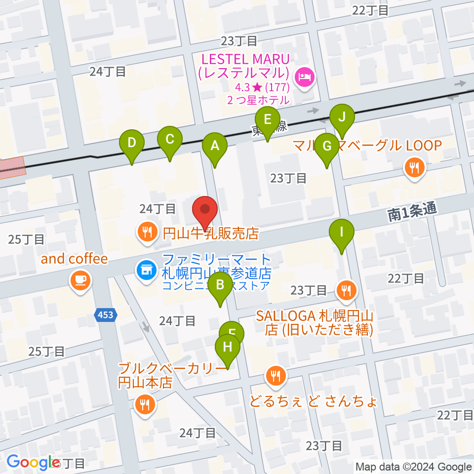 札幌リボルバー909周辺の駐車場・コインパーキング一覧地図