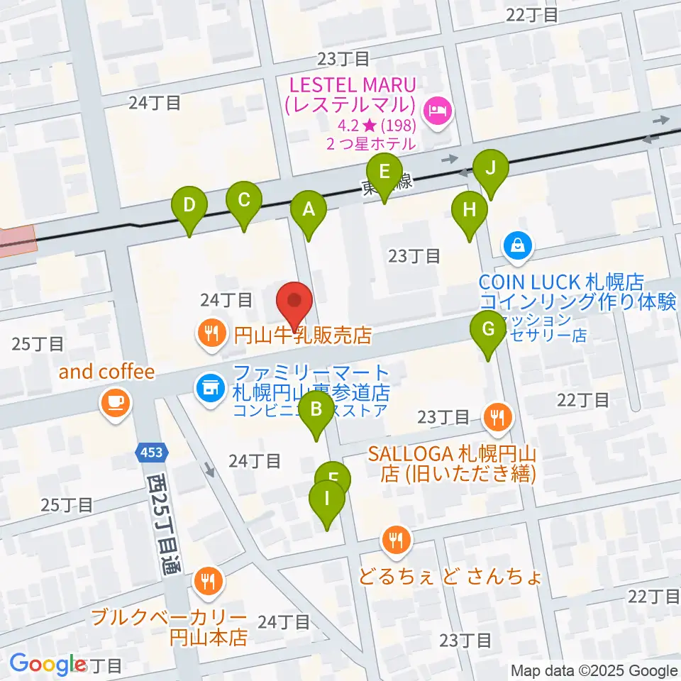 札幌リボルバー909周辺の駐車場・コインパーキング一覧地図