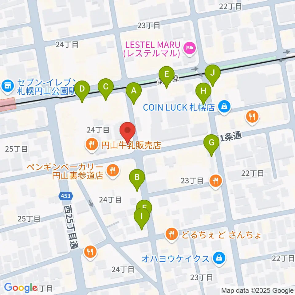 札幌リボルバー909周辺の駐車場・コインパーキング一覧地図