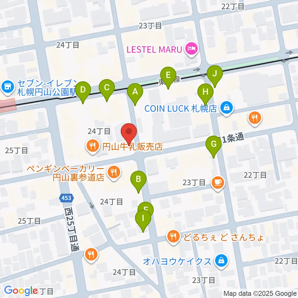 札幌リボルバー909周辺の駐車場・コインパーキング一覧地図