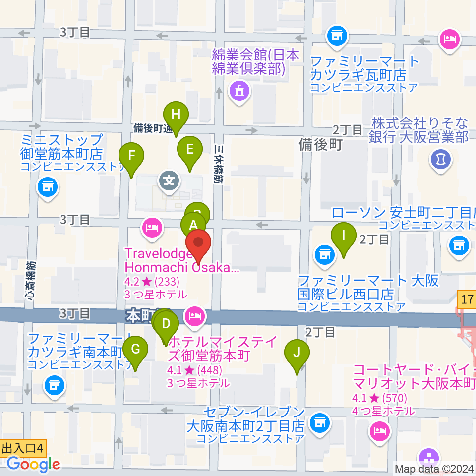 スプートニクギタースクール周辺の駐車場・コインパーキング一覧地図