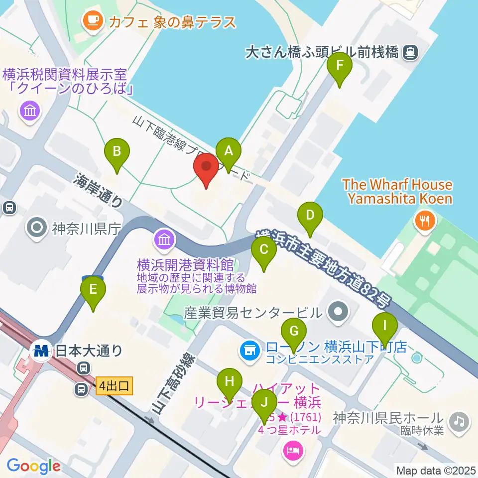 波止場会館周辺の駐車場・コインパーキング一覧地図
