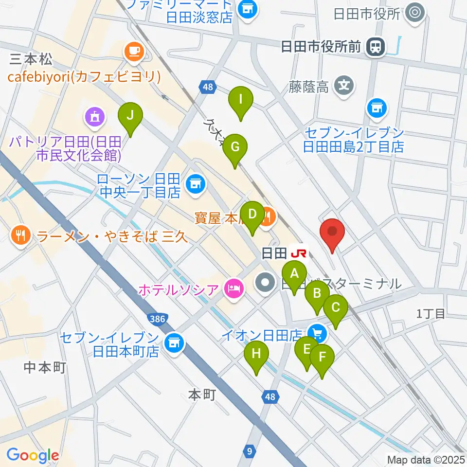 有限会社 大石楽器店周辺の駐車場・コインパーキング一覧地図