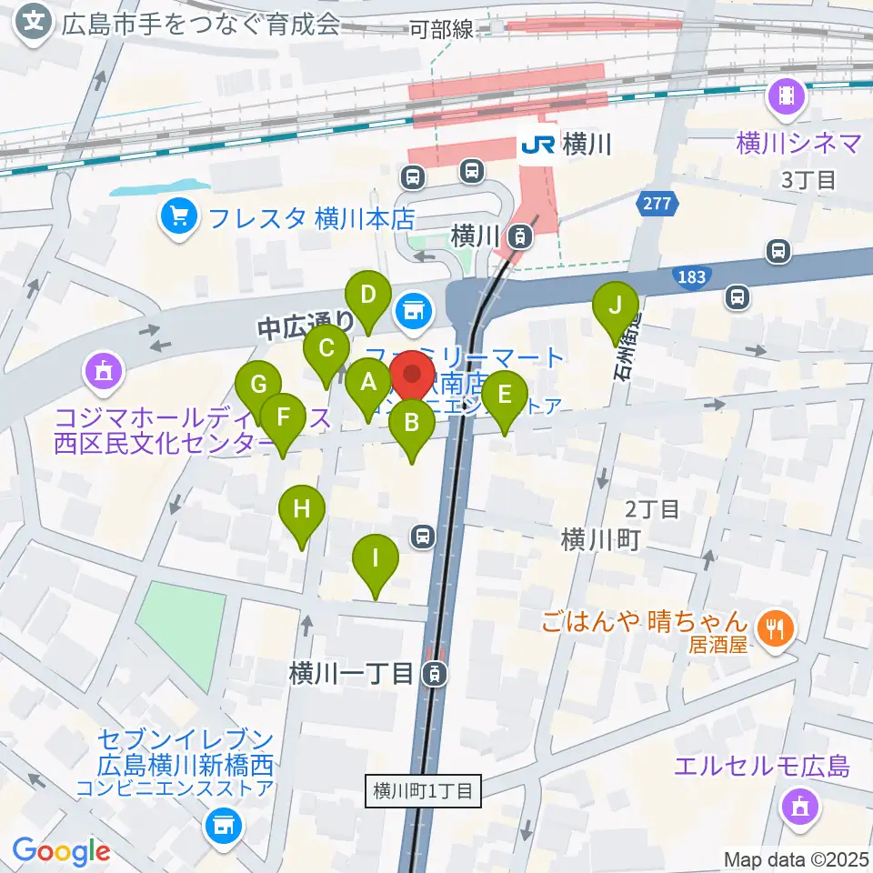 松本楽器店周辺の駐車場・コインパーキング一覧地図