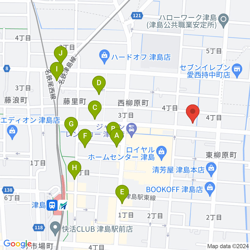 ダイイチ楽器周辺の駐車場・コインパーキング一覧地図