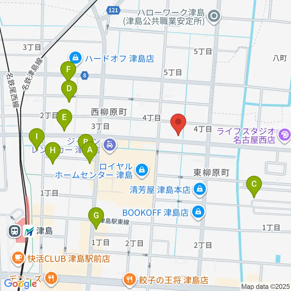 ダイイチ楽器周辺の駐車場・コインパーキング一覧地図