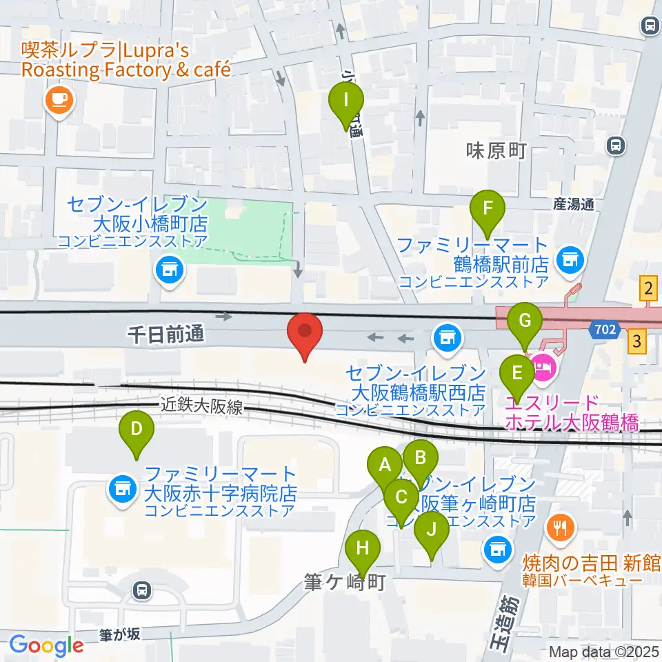 福田楽譜周辺の駐車場・コインパーキング一覧地図