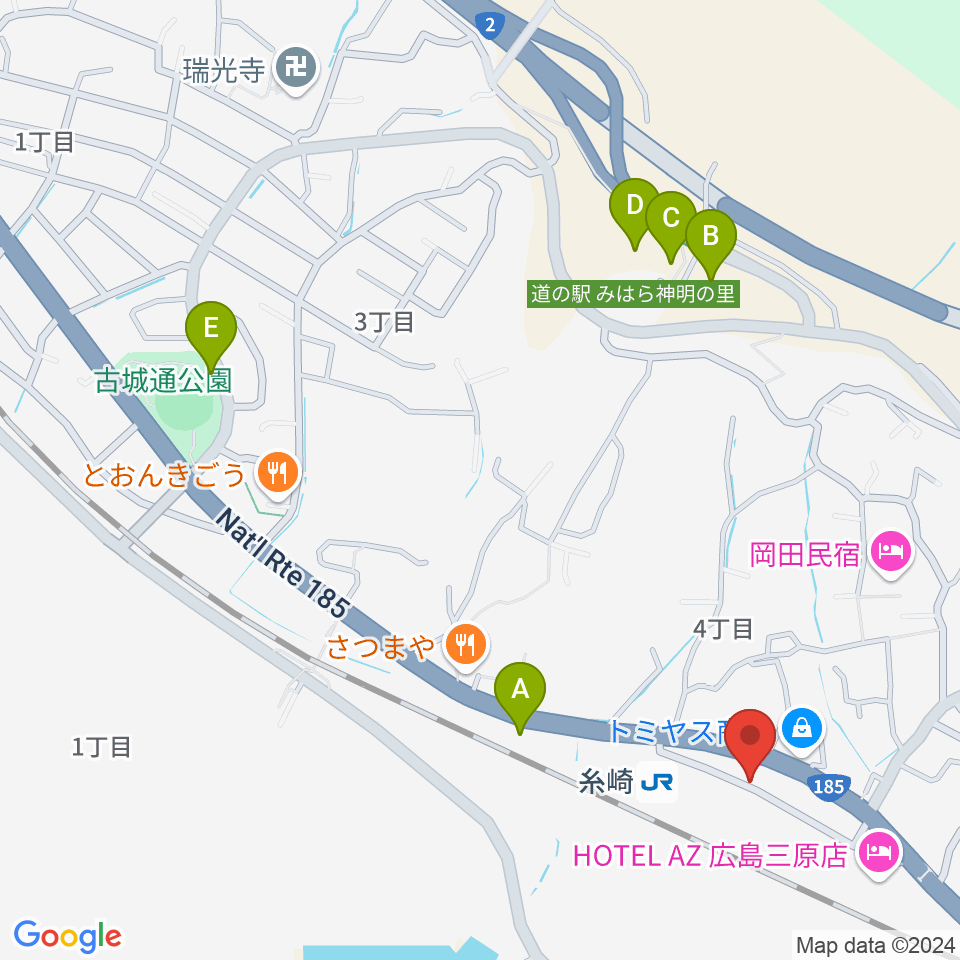 三原博志バイオリン工房周辺の駐車場・コインパーキング一覧地図