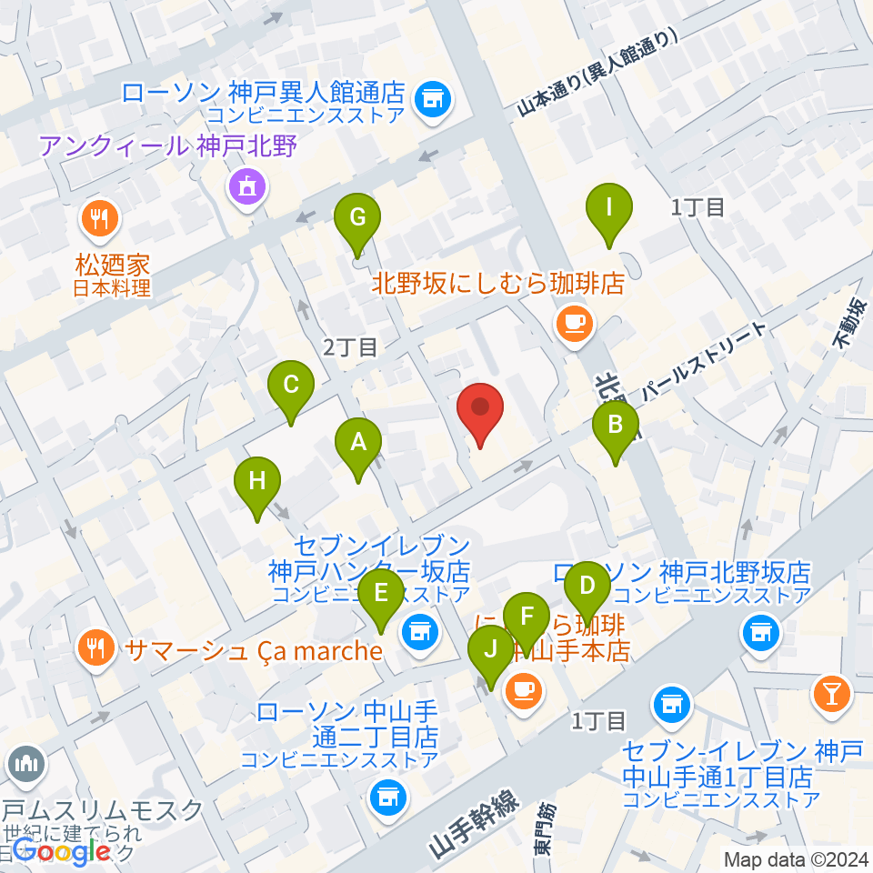 リードマン北野店周辺の駐車場・コインパーキング一覧地図