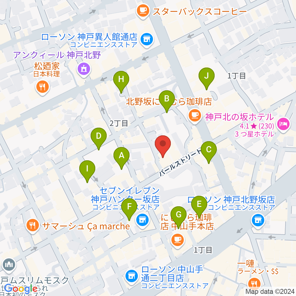 リードマン北野店周辺の駐車場・コインパーキング一覧地図