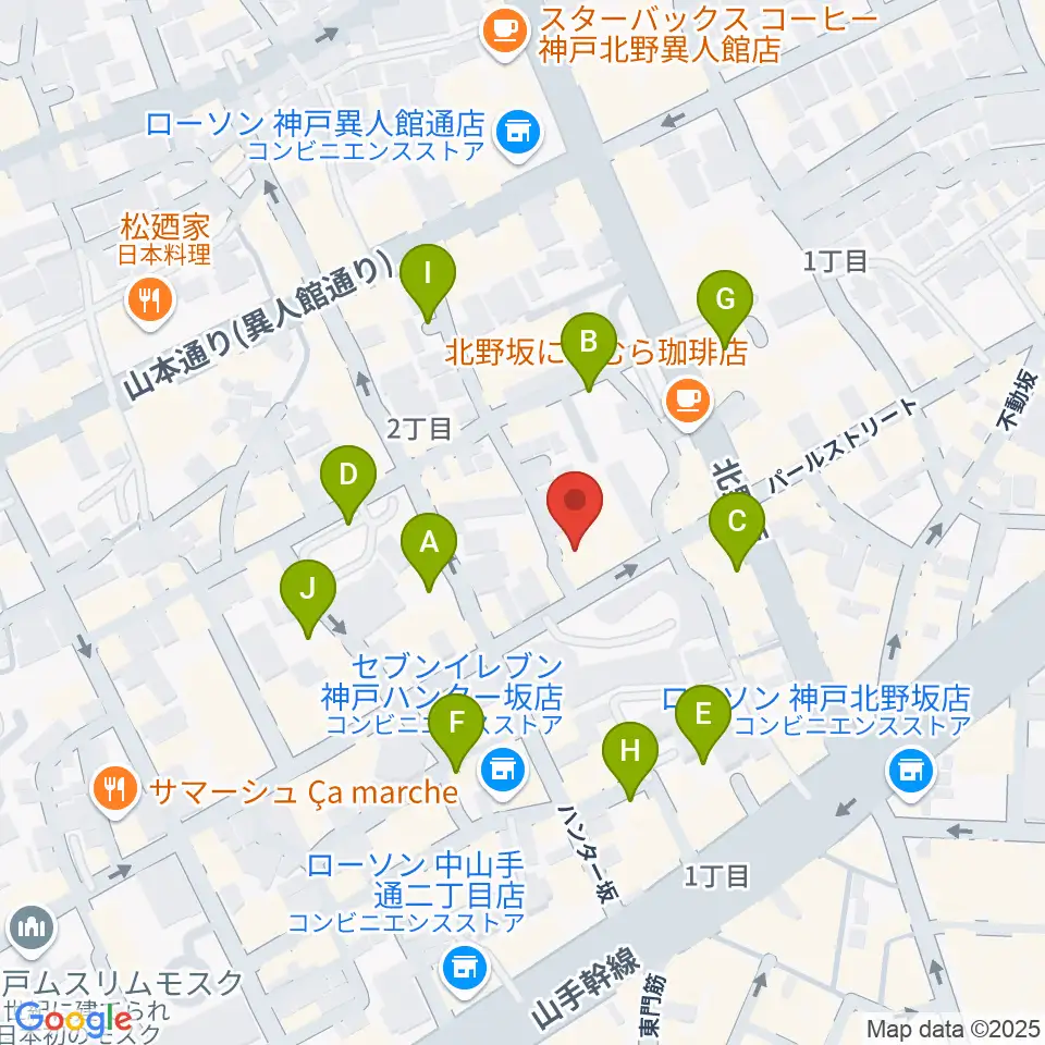 リードマン北野店周辺の駐車場・コインパーキング一覧地図