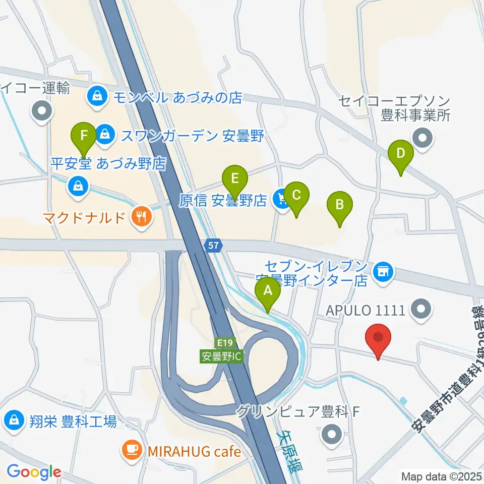 ギターショップEXCEL周辺の駐車場・コインパーキング一覧地図