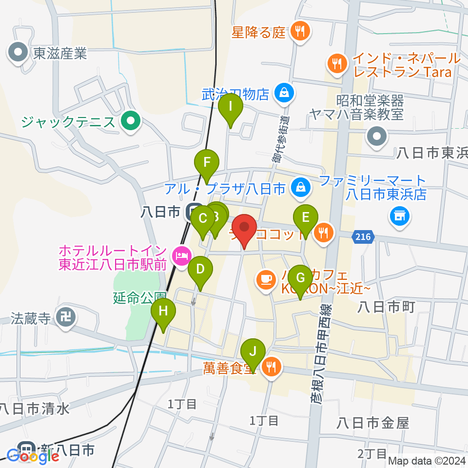 くらま楽器周辺の駐車場・コインパーキング一覧地図