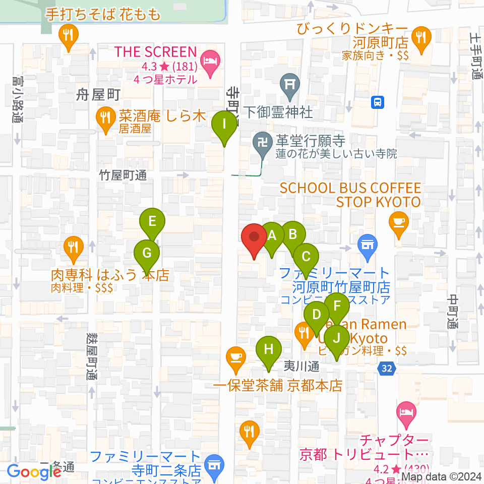 旭堂楽器店周辺の駐車場・コインパーキング一覧地図