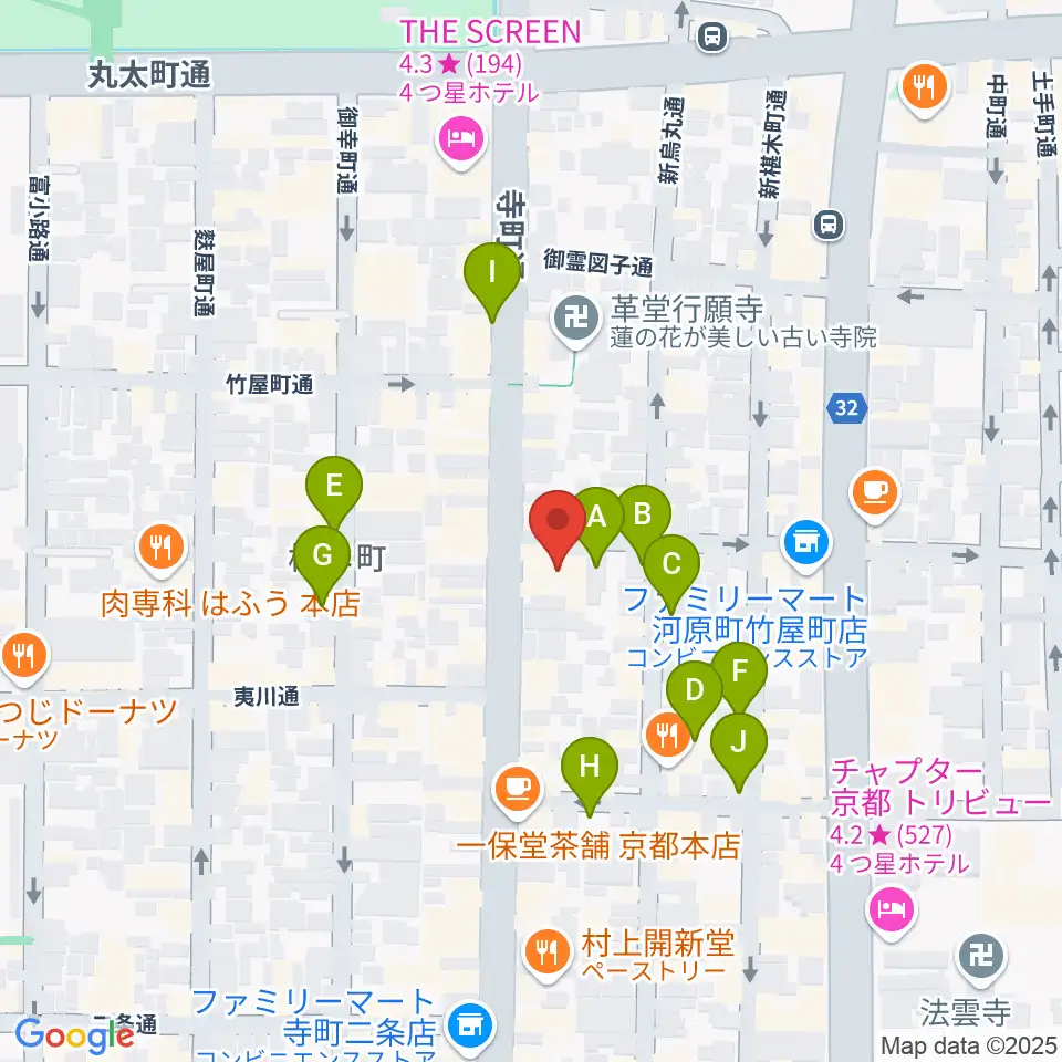 旭堂楽器店周辺の駐車場・コインパーキング一覧地図
