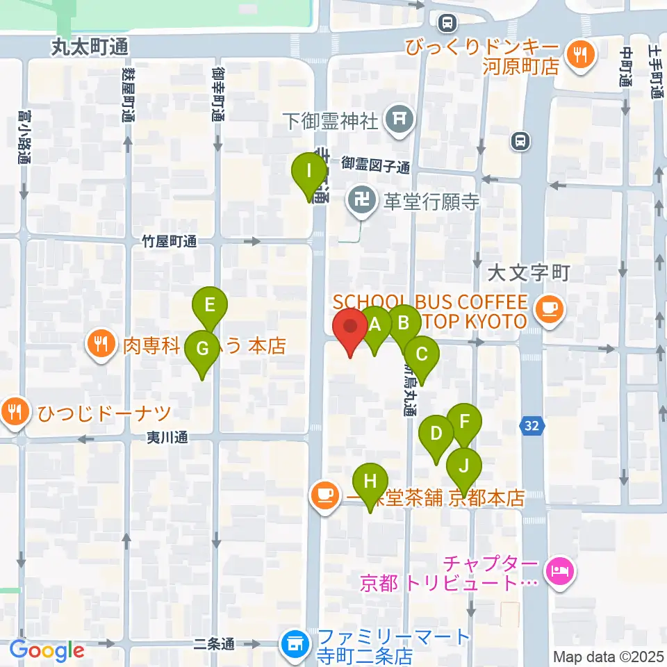 旭堂楽器店周辺の駐車場・コインパーキング一覧地図