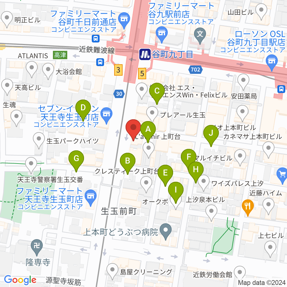 ドラムショップACT どらむ村周辺の駐車場・コインパーキング一覧地図