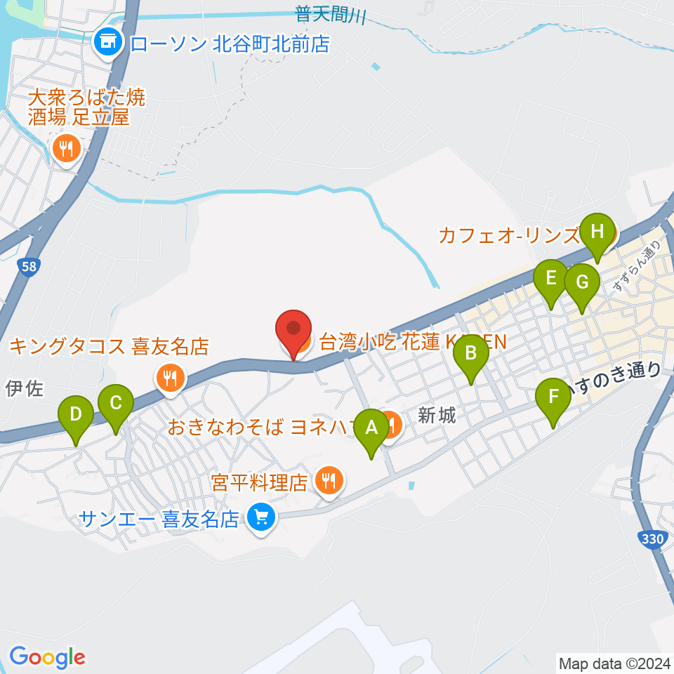 FMぎのわん周辺の駐車場・コインパーキング一覧地図