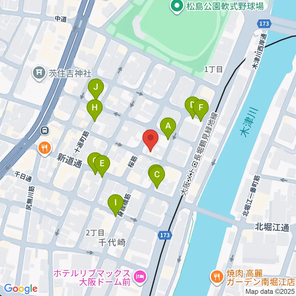 MUSIC OFFICE ギターショップ周辺の駐車場・コインパーキング一覧地図