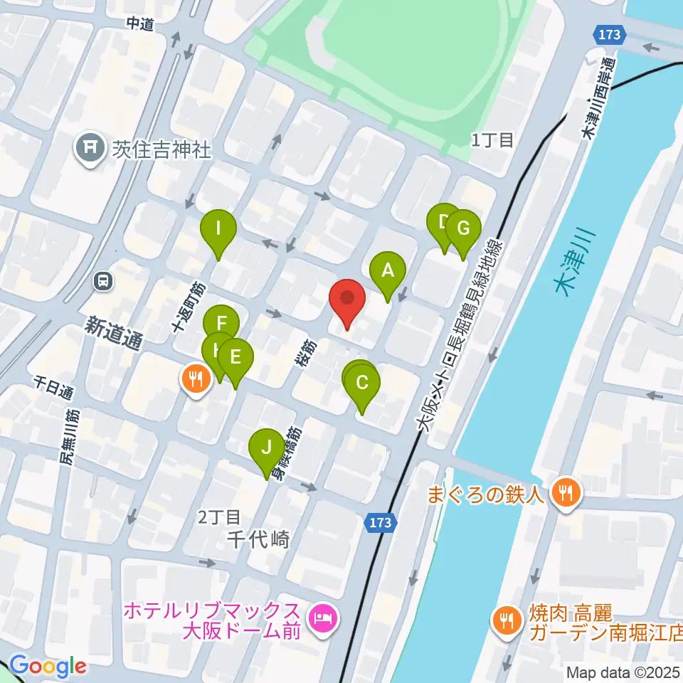 MUSIC OFFICE ギターショップ周辺の駐車場・コインパーキング一覧地図