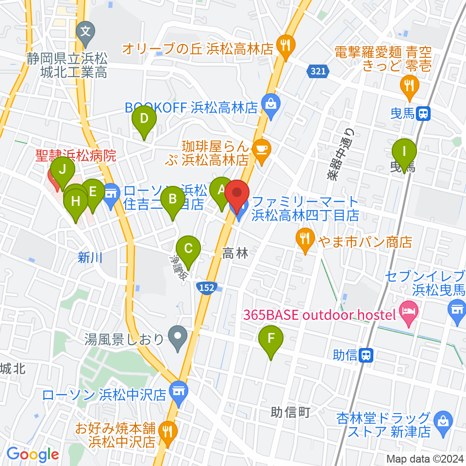 ソニックス周辺の駐車場・コインパーキング一覧地図