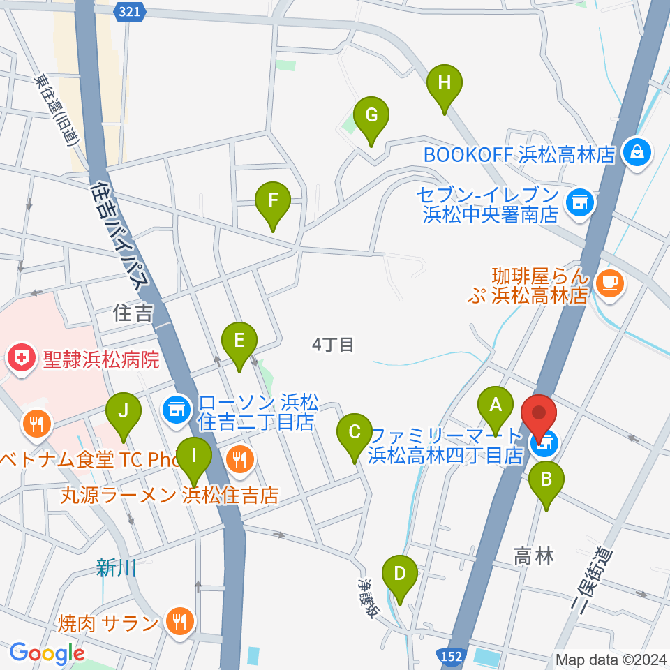 ソニックス周辺の駐車場・コインパーキング一覧地図