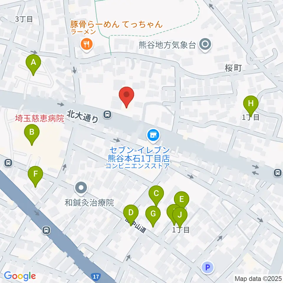 フジクラ楽器周辺の駐車場・コインパーキング一覧地図