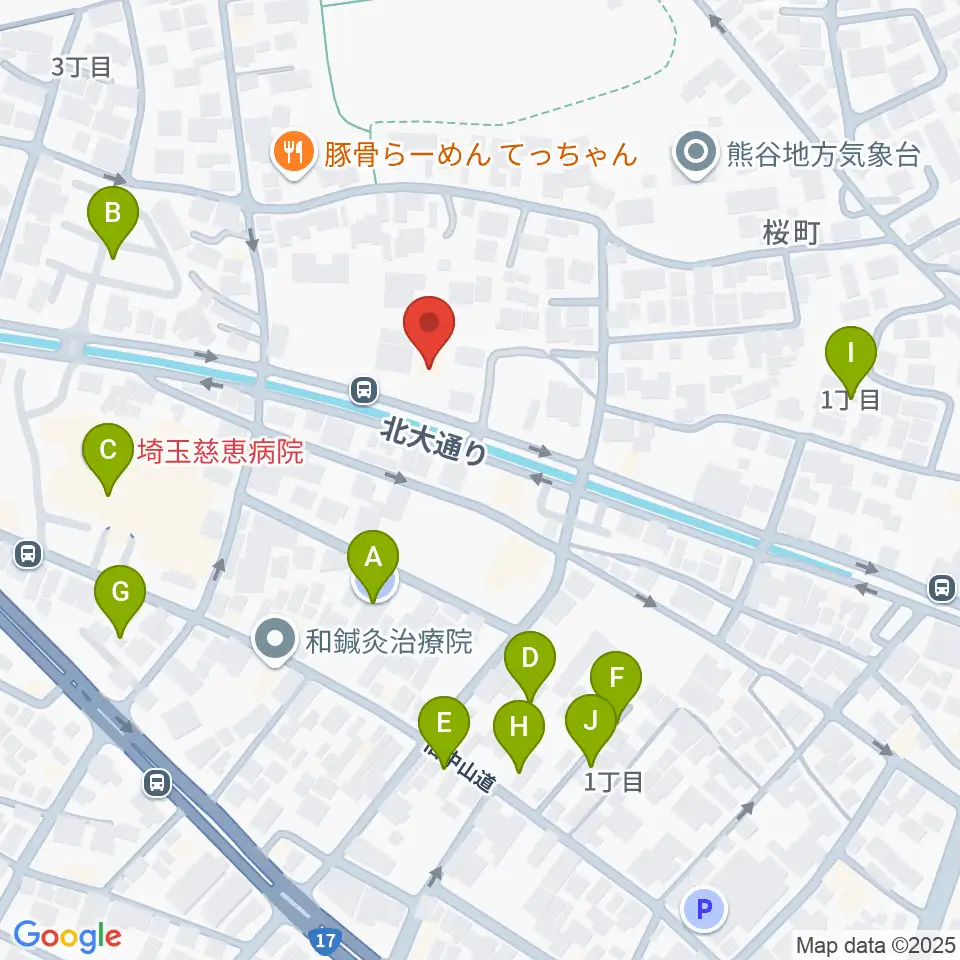 フジクラ楽器周辺の駐車場・コインパーキング一覧地図