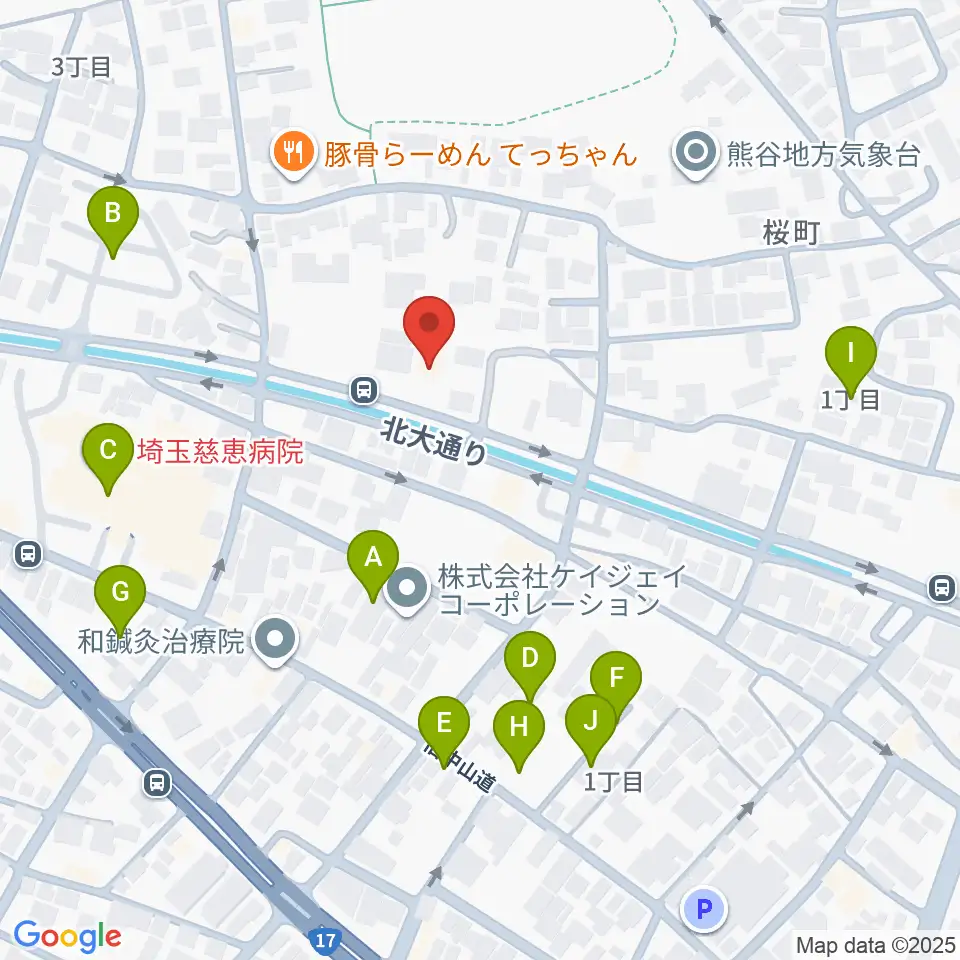 フジクラ楽器周辺の駐車場・コインパーキング一覧地図