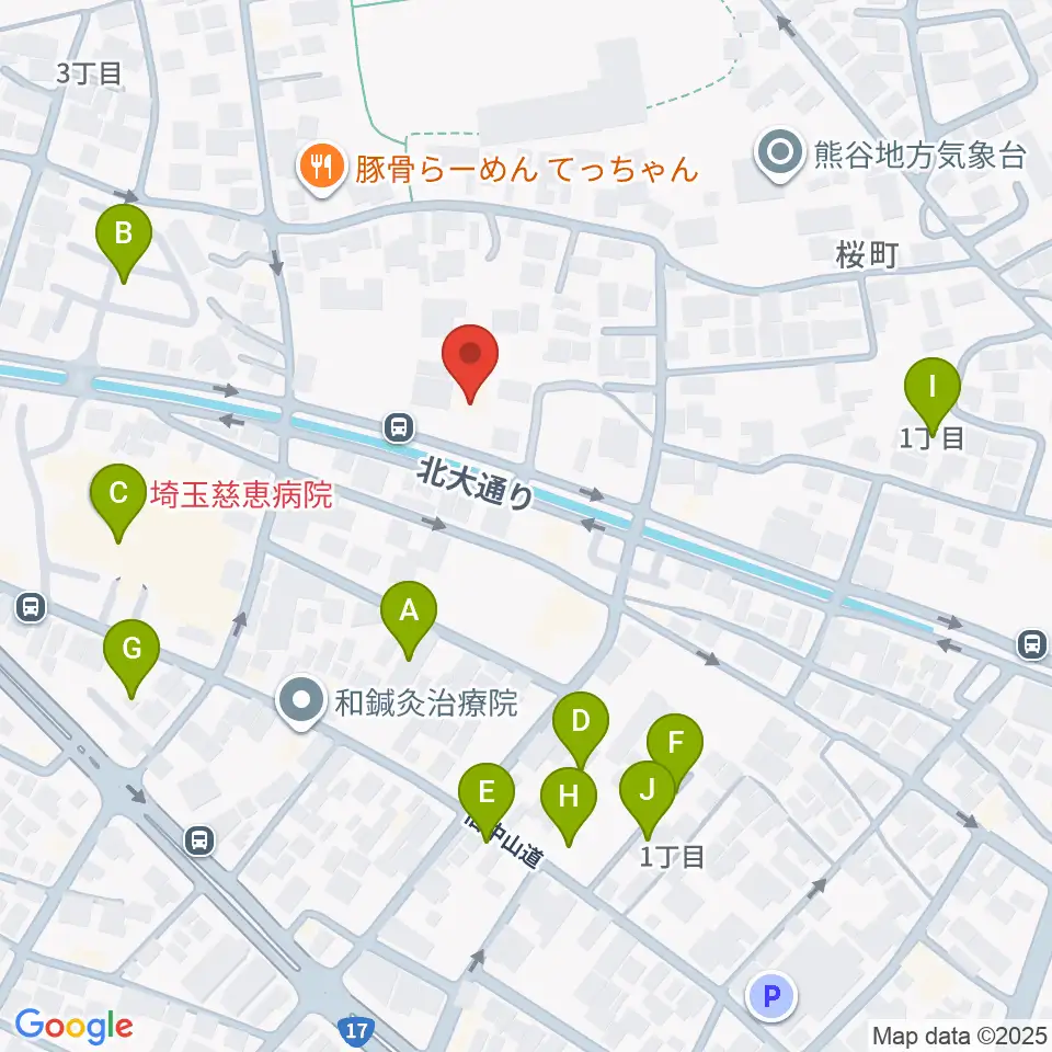 フジクラ楽器周辺の駐車場・コインパーキング一覧地図