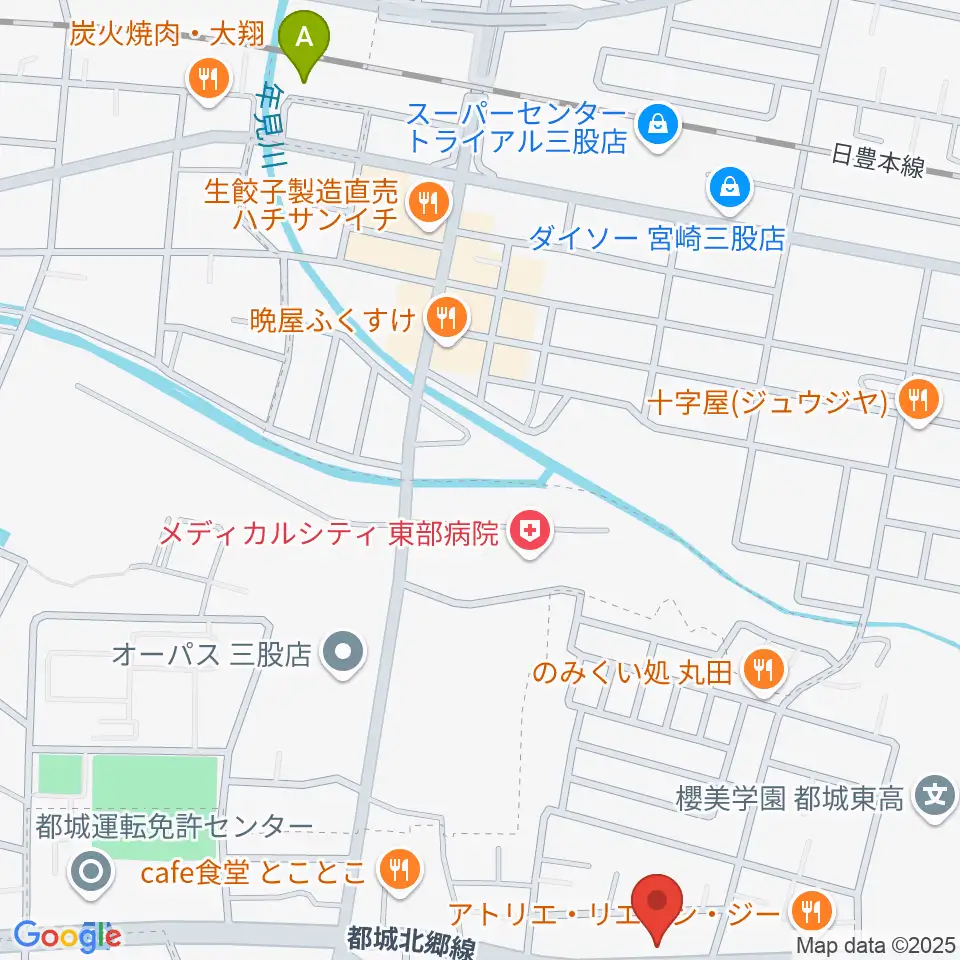 ピアノ工房グローミュージック周辺の駐車場・コインパーキング一覧地図