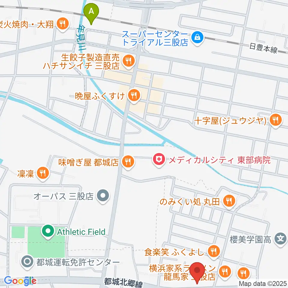 ピアノ工房グローミュージック周辺の駐車場・コインパーキング一覧地図