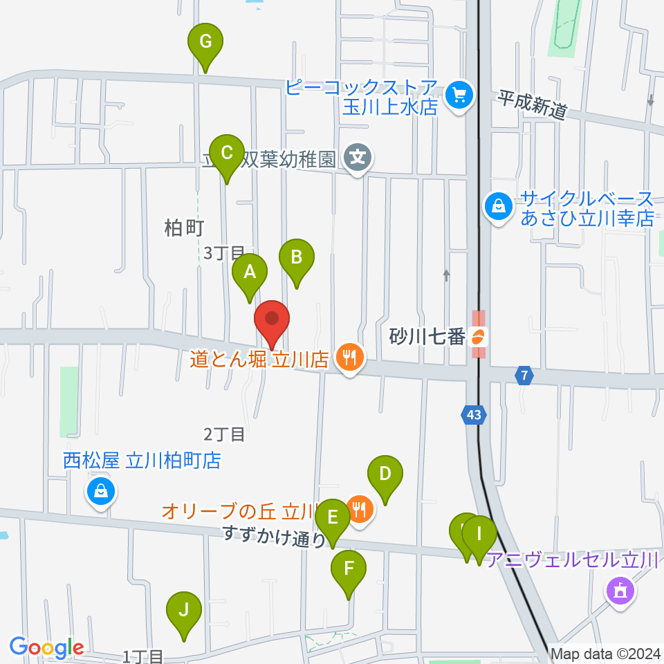 STUDIO YH周辺の駐車場・コインパーキング一覧地図