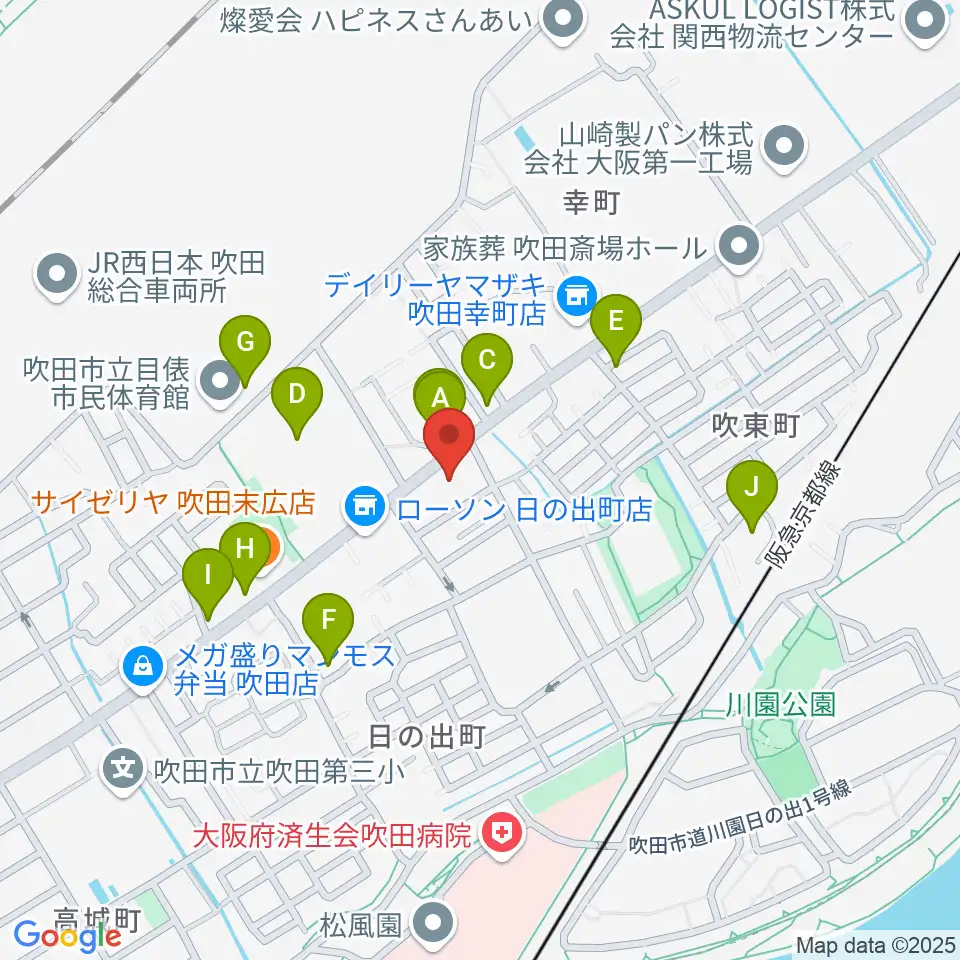 うたまくらピアノ工房周辺の駐車場・コインパーキング一覧地図