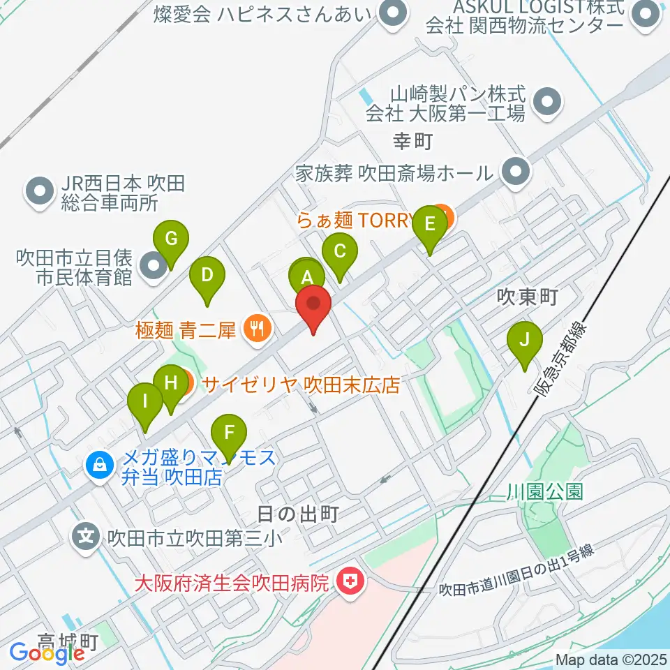 うたまくらピアノ工房周辺の駐車場・コインパーキング一覧地図