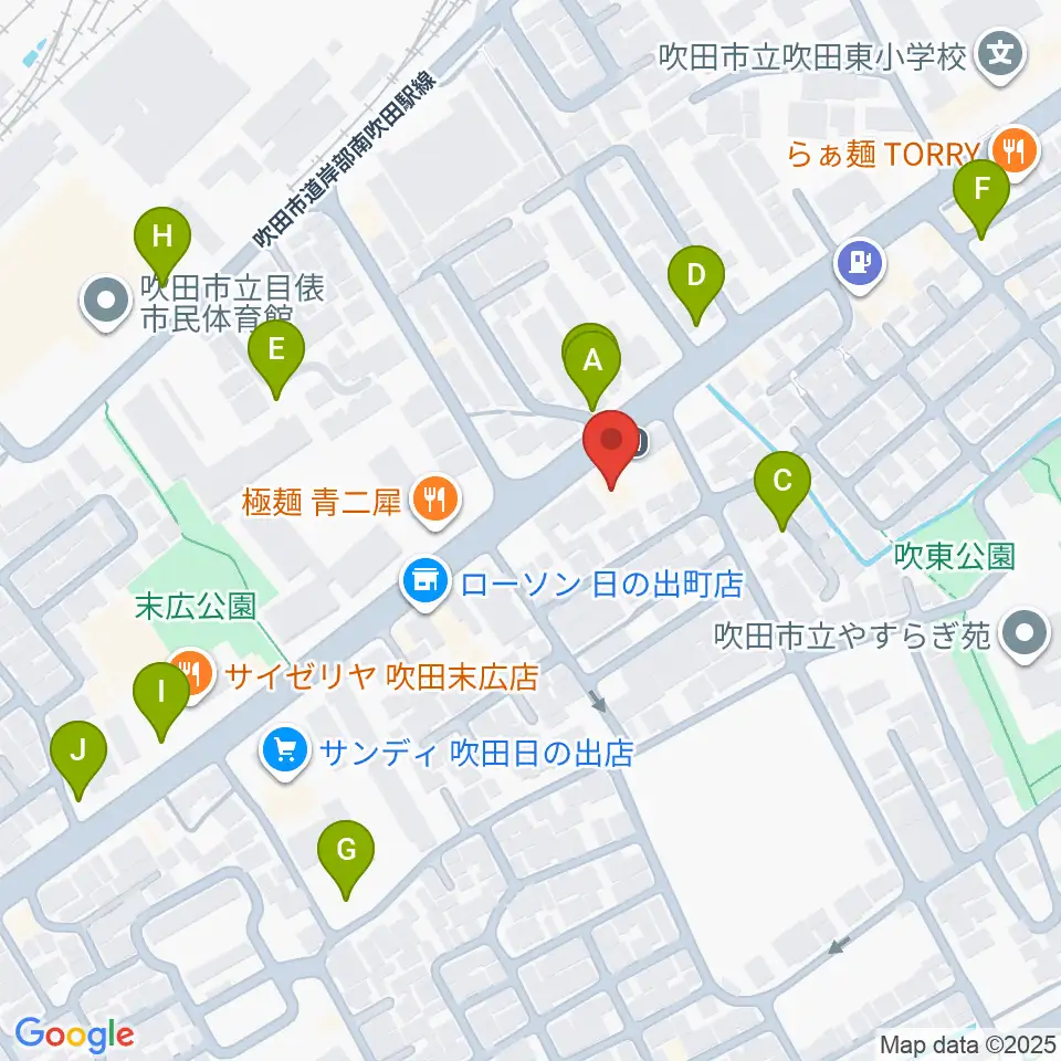 うたまくらピアノ工房周辺の駐車場・コインパーキング一覧地図