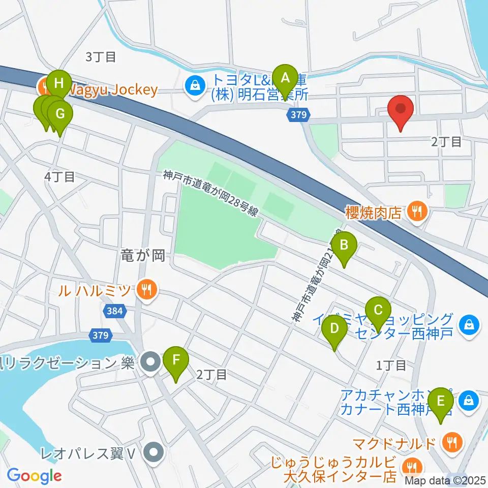 ギター工房オデッセイ周辺の駐車場・コインパーキング一覧地図