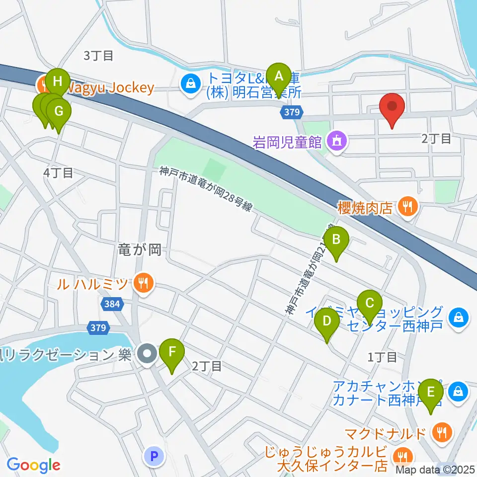 ギター工房オデッセイ周辺の駐車場・コインパーキング一覧地図