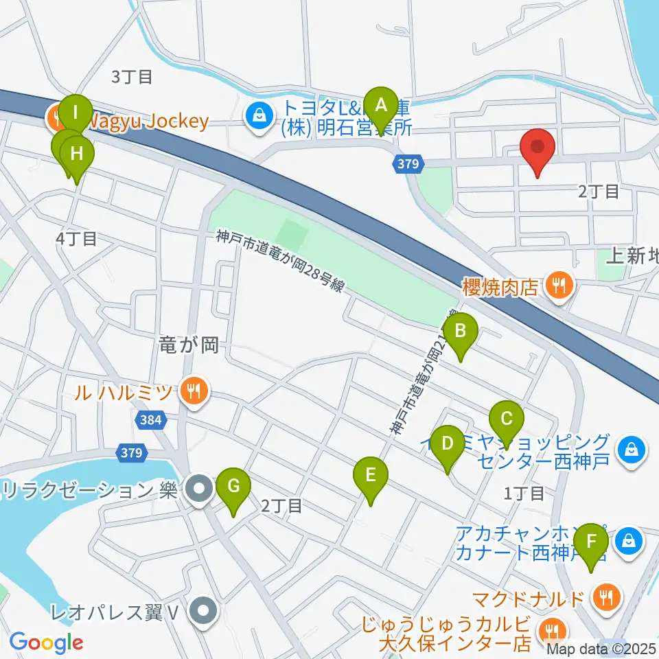 ギター工房オデッセイ周辺の駐車場・コインパーキング一覧地図