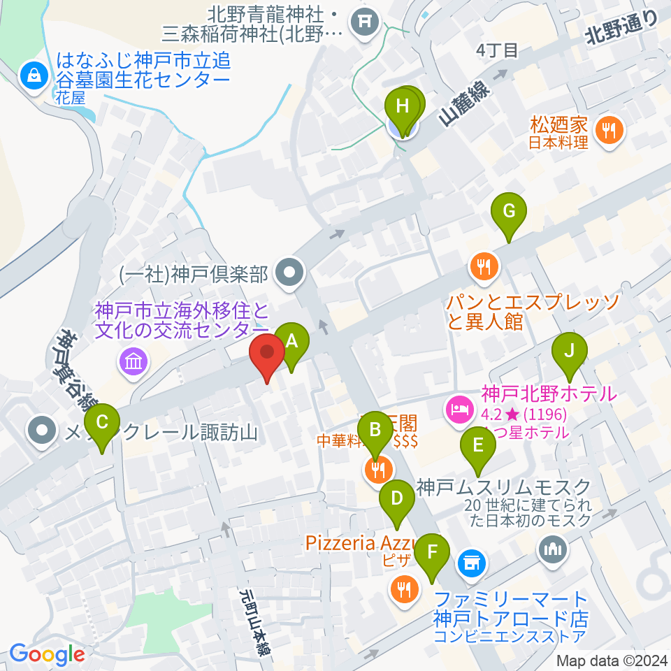 弦楽器とレコードの店プリムローズ周辺の駐車場・コインパーキング一覧地図