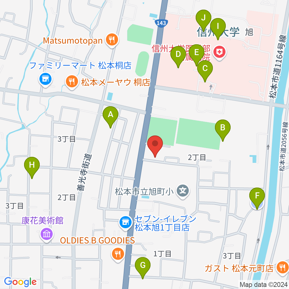 鈴木鎮一記念館周辺の駐車場・コインパーキング一覧地図