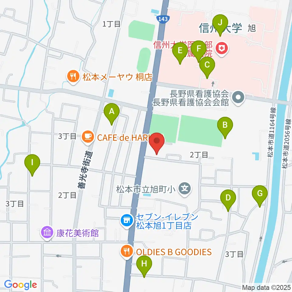 鈴木鎮一記念館周辺の駐車場・コインパーキング一覧地図