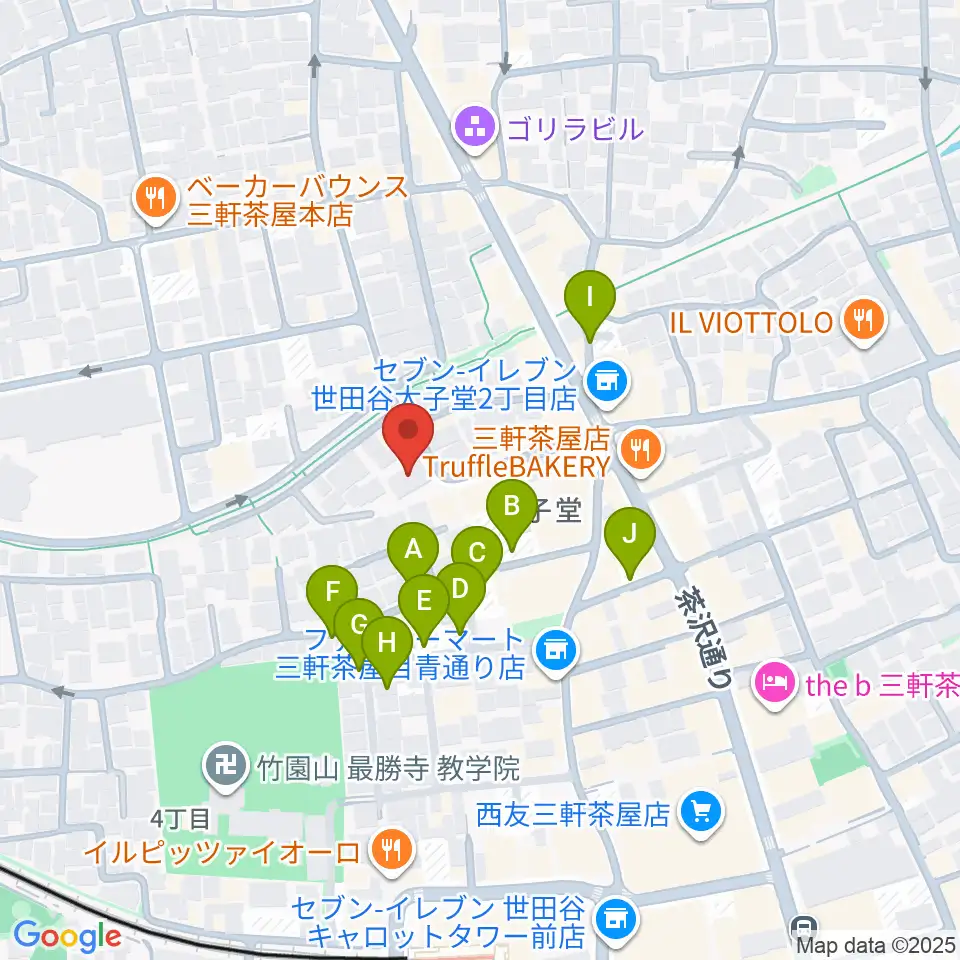 Festa Music Salon周辺の駐車場・コインパーキング一覧地図