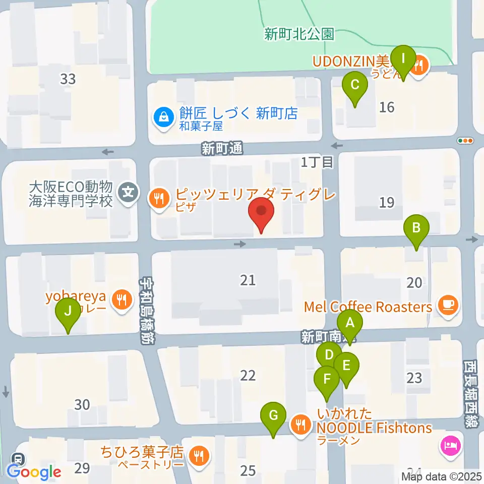 大阪スクールオブミュージック専門学校周辺の駐車場・コインパーキング一覧地図