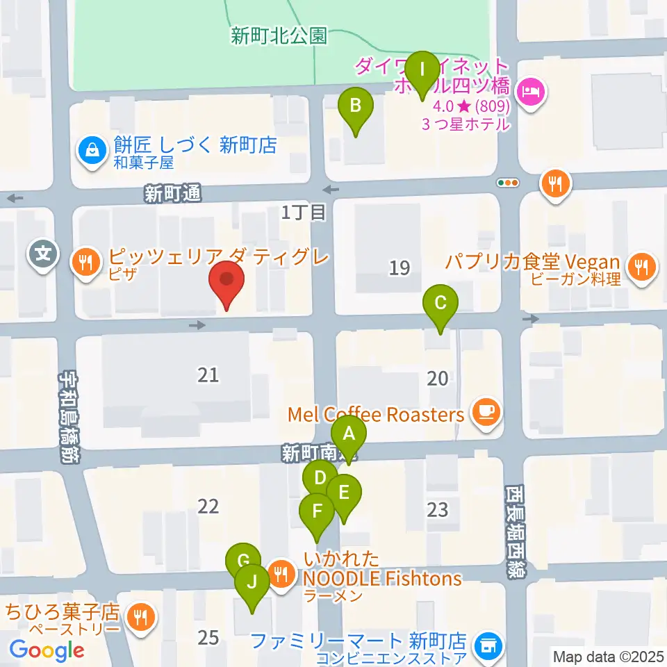 大阪スクールオブミュージック専門学校周辺の駐車場・コインパーキング一覧地図