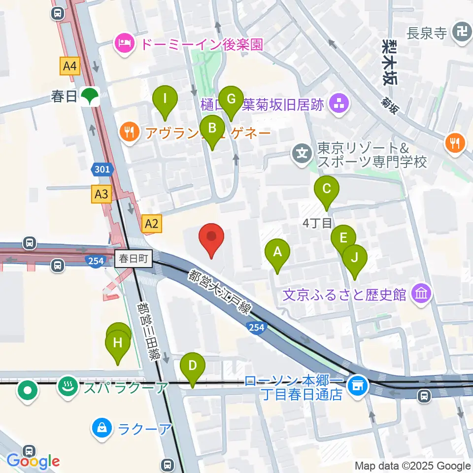 尚美ミュージックカレッジ専門学校周辺の駐車場・コインパーキング一覧地図