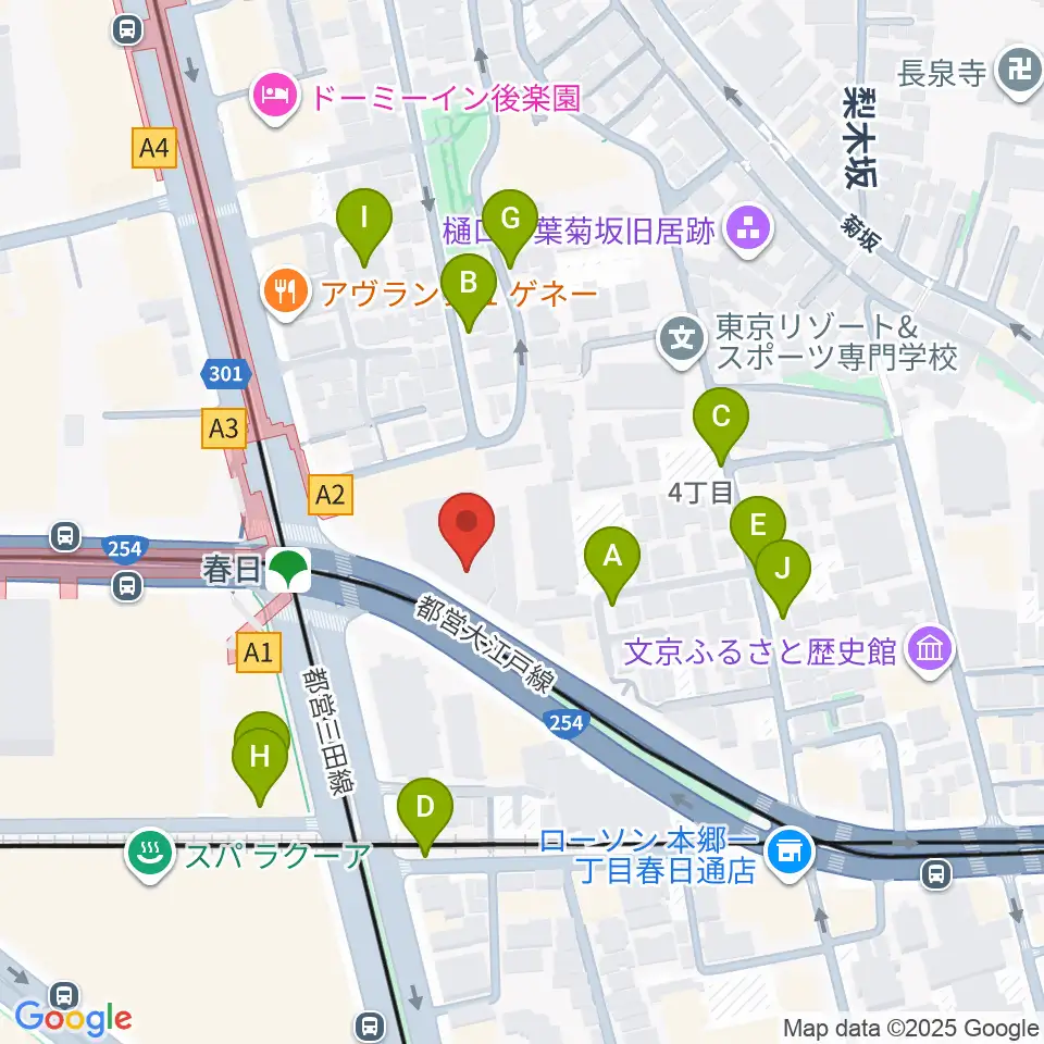 尚美ミュージックカレッジ専門学校周辺の駐車場・コインパーキング一覧地図