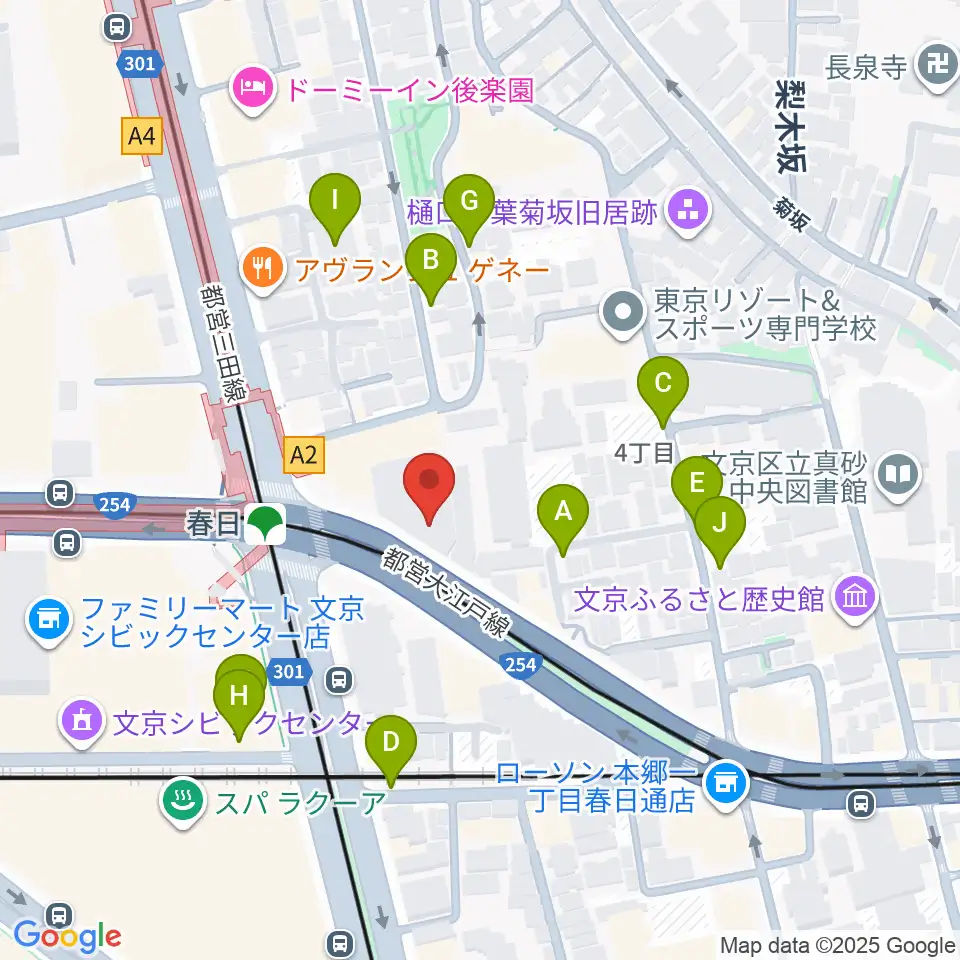 尚美ミュージックカレッジ専門学校周辺の駐車場・コインパーキング一覧地図